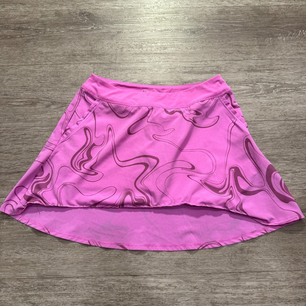 Under Armour Skirt Medium Pink Tennis Pickle Ball Outdoor Casual Workout‎